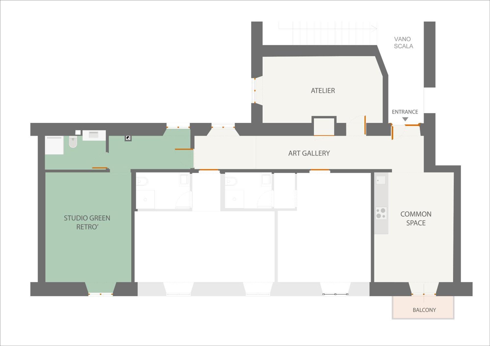 Art Lab Residence Rome Ruang foto